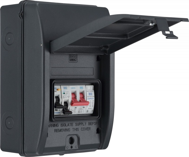 EV Circuit Protection Unit 40A RCBO SPD Grey