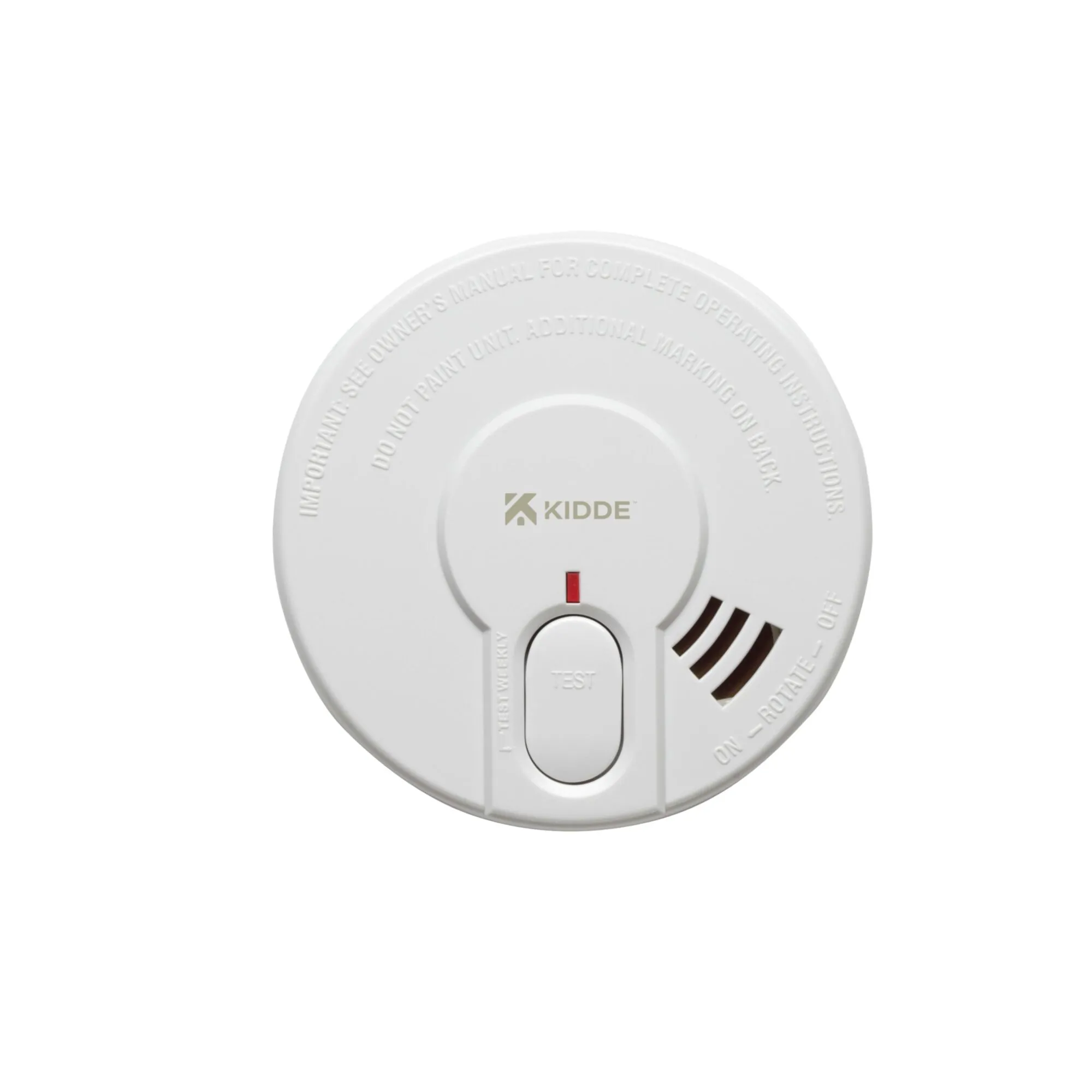 Optical Smoke Alarm 9V Battery Test Button (29HD)