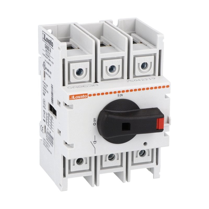 Isolator 63A 3 Pole Base Mounting
