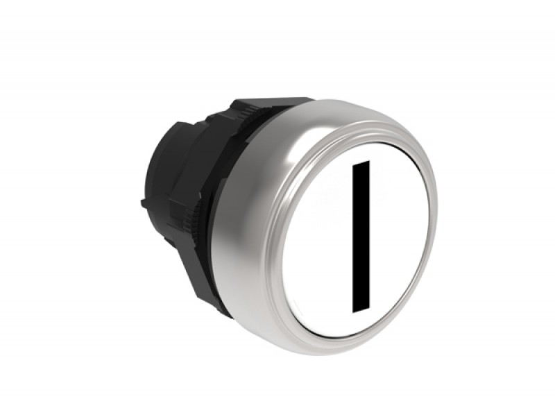 Pushbutton Head White "I"