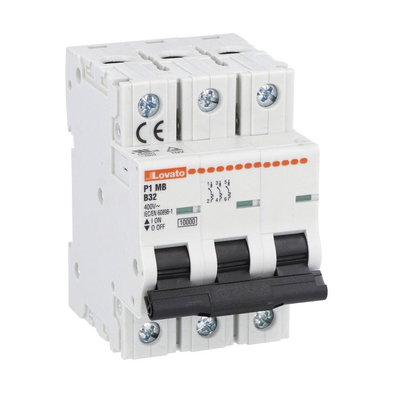 MCB 6A 10kA Three Pole Type B